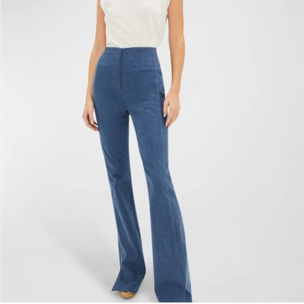 Veronica Beard Blue Flare Jeans